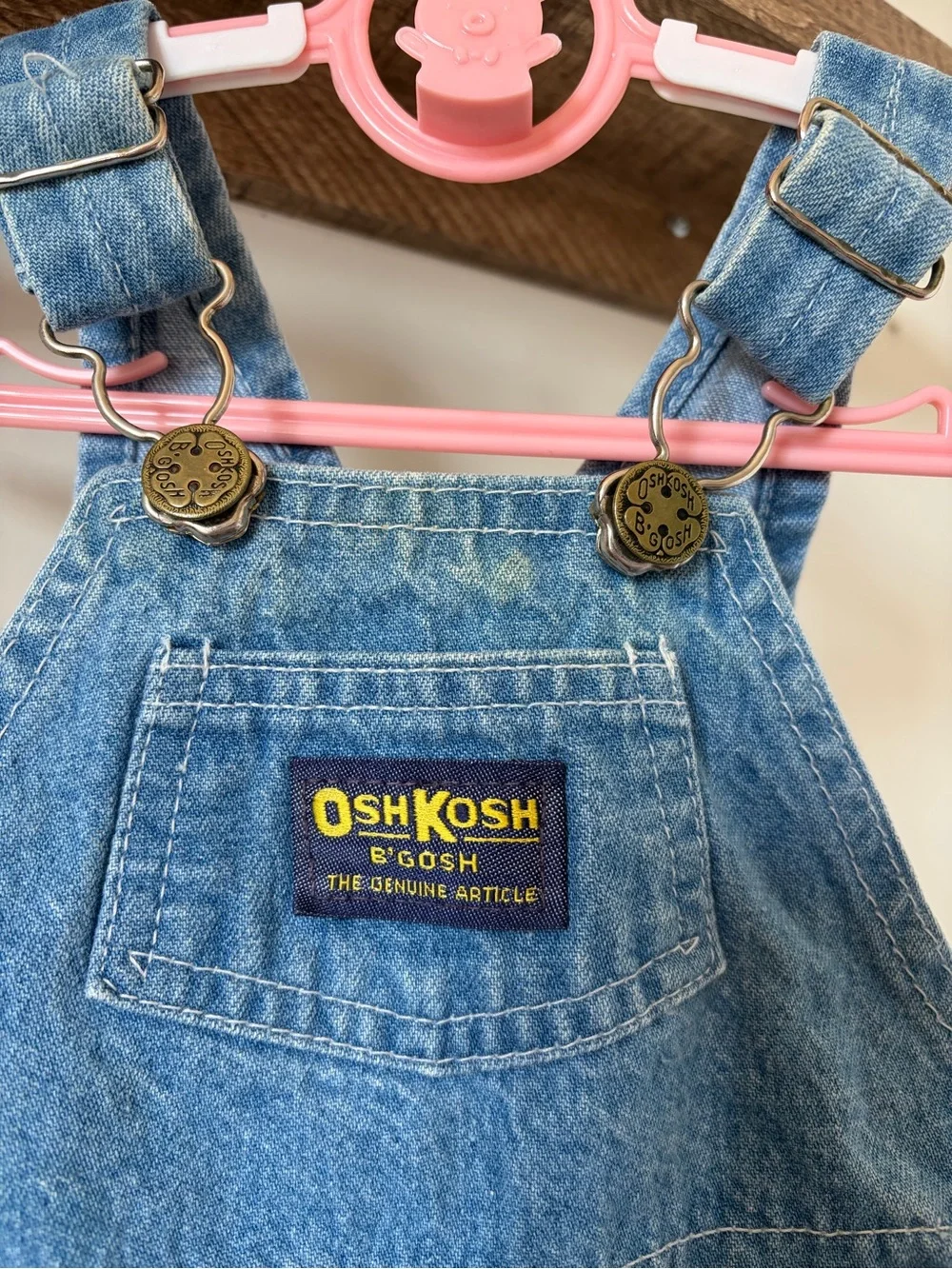 Vintage Oshkosh denim overalls 6-9 mo
